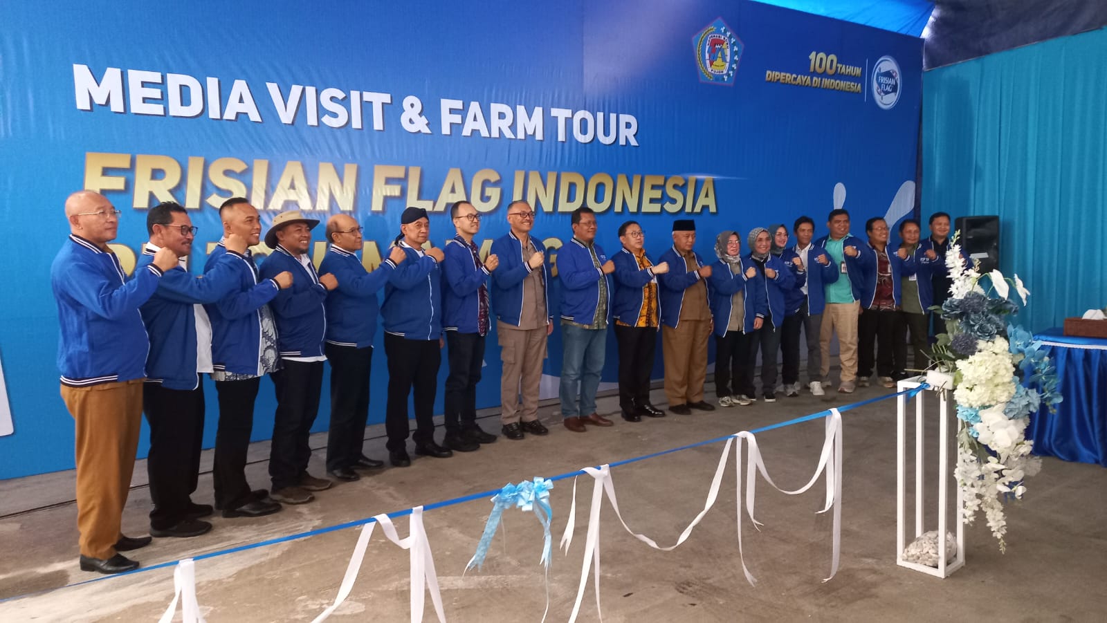 SINERGI: Para stakeholder dari pihak PT Frisian Flag Indonesia pemerintah pusat serta pemerintah daerah bertekad untuk meningkatkan produksi susu.