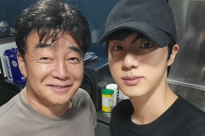 Baek Jong Won dan Jin BTS akan luncurkan merek minuman alkohol tradisional Korea (Instagram pribadi Jin).