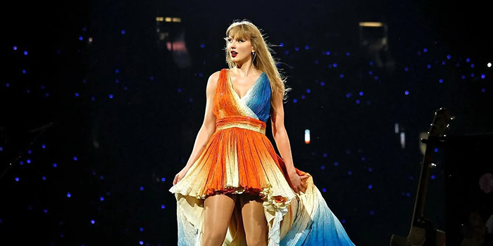 Potret Taylor Swift dalam turnya.