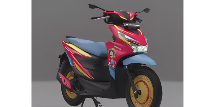 Honda Beat X One Piece Edisi Luffy (Instagram @welovehonda_id)