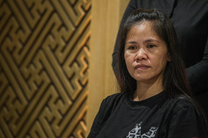 Mary Jane ungkapkan rasa terima kasihnya sebelum dipulangkan kembali ke Filipina (Jawa Pos/Hanung Hambara).