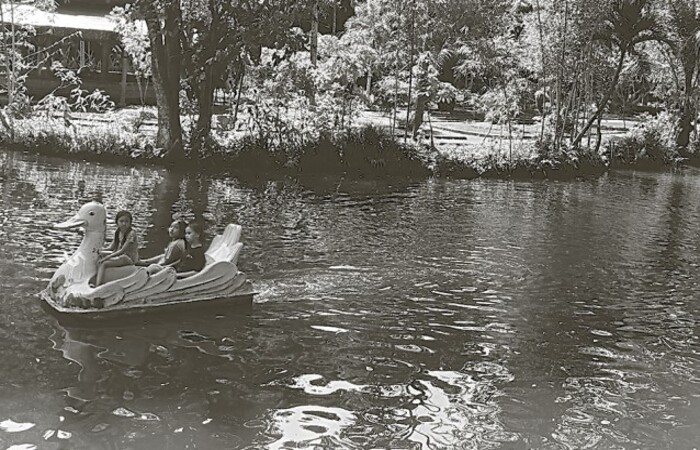 WAJIB AMAN: Wisata Boonpring di Desa Sanankerto, Kecamatan Turen diprediksi bakal dipenuhi wisatawan pada momen Natal dan Tahun Baru (Nataru).