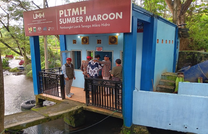 SUDAH ADA TIGA: Pembangkit Listrik enaga Mikro Hidro (PLM) di Sumber Maron, Kecamatan Pagelaran terbukti diminati warga. Pemkab tengah berencana menambah PLM lagi.