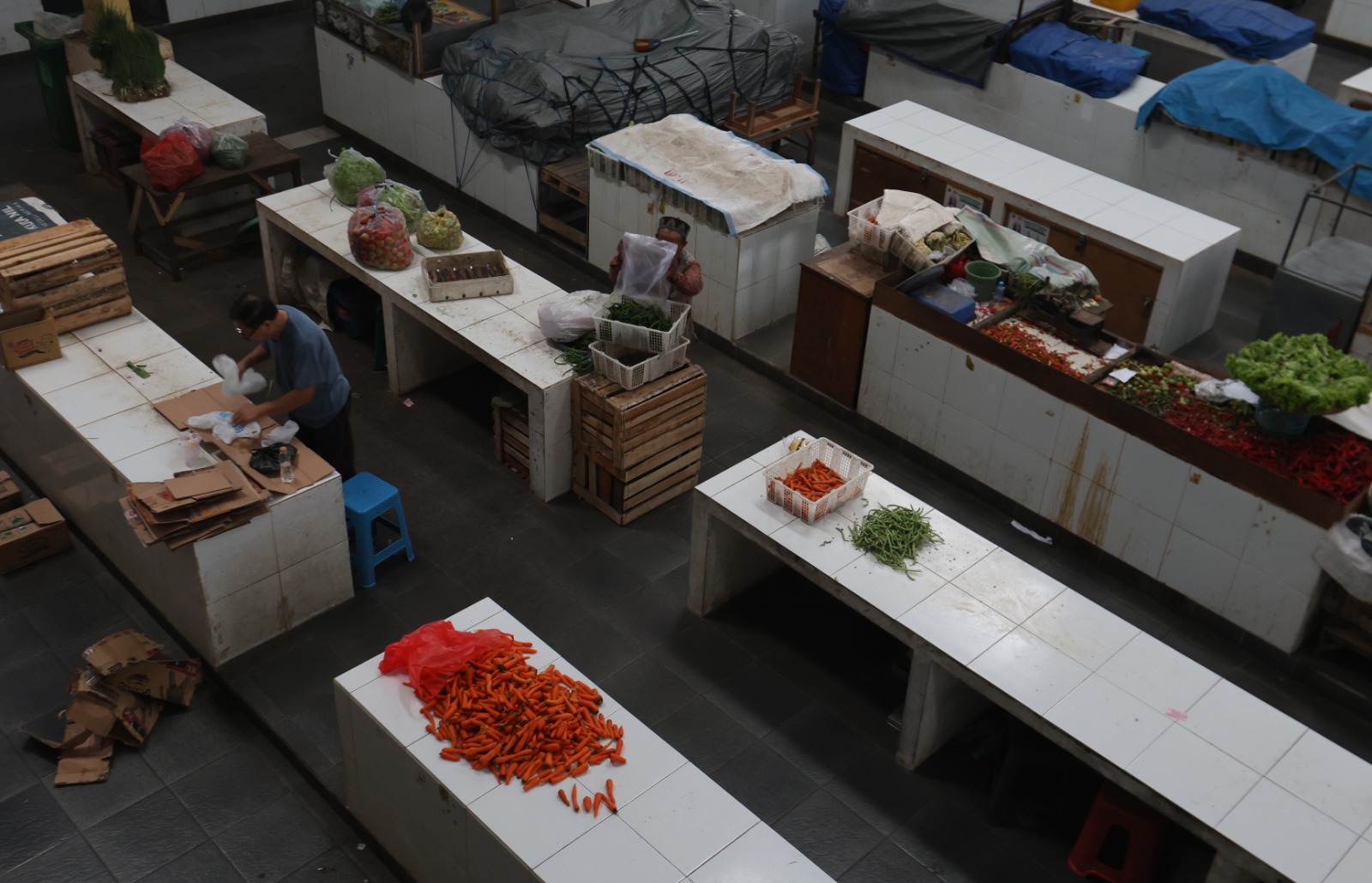 DUKUNG WISATA: pasar Kasin sudah selesai direvitalisasi dan akan dijadikan sentra kuliner seperti di pasar Klojen. DARMONO/RADAR MALANG