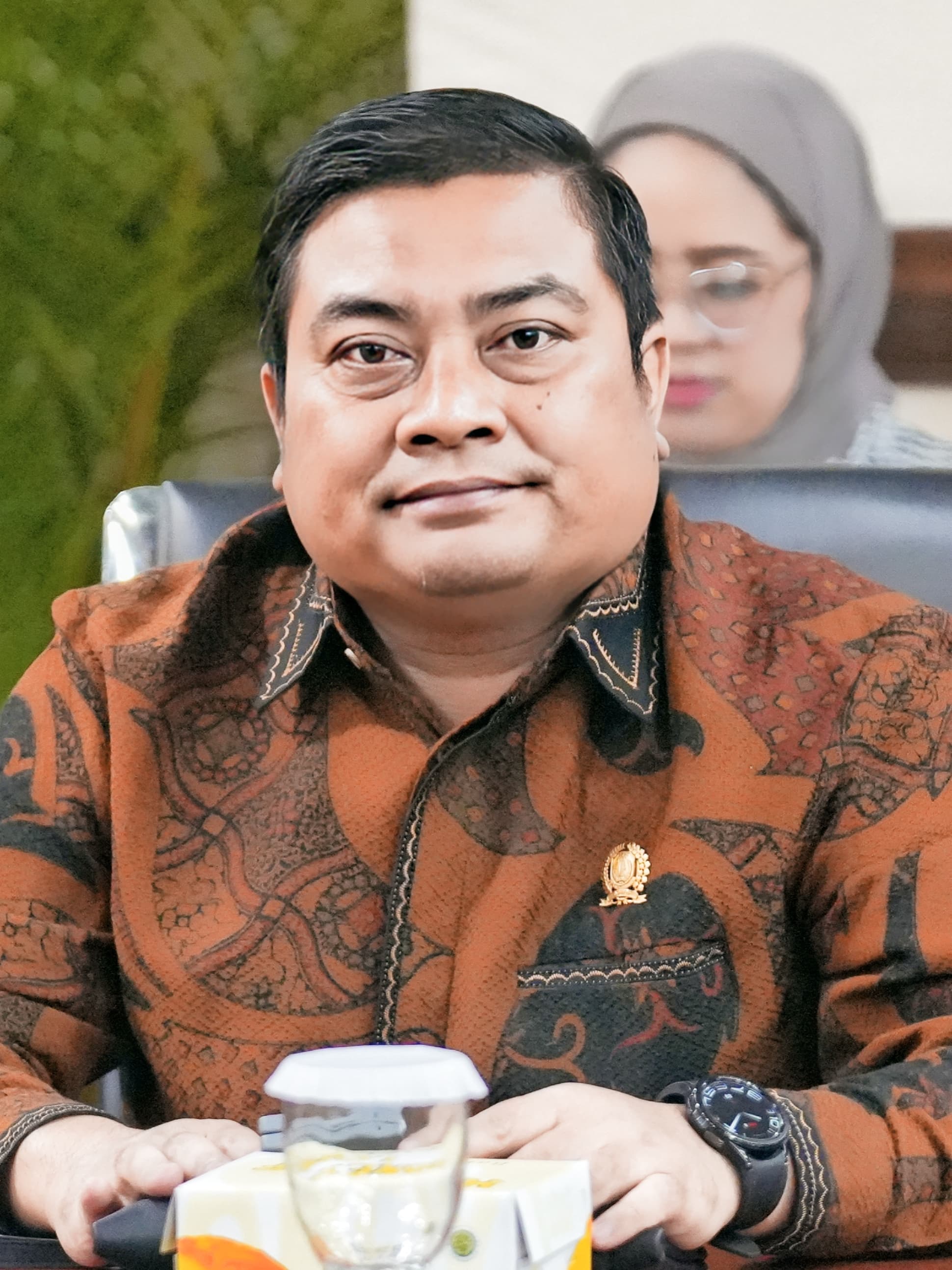 Foto : Puguh Anggota DPRD Jatim saat rapat dengan BPKS Kesehatan Pusat