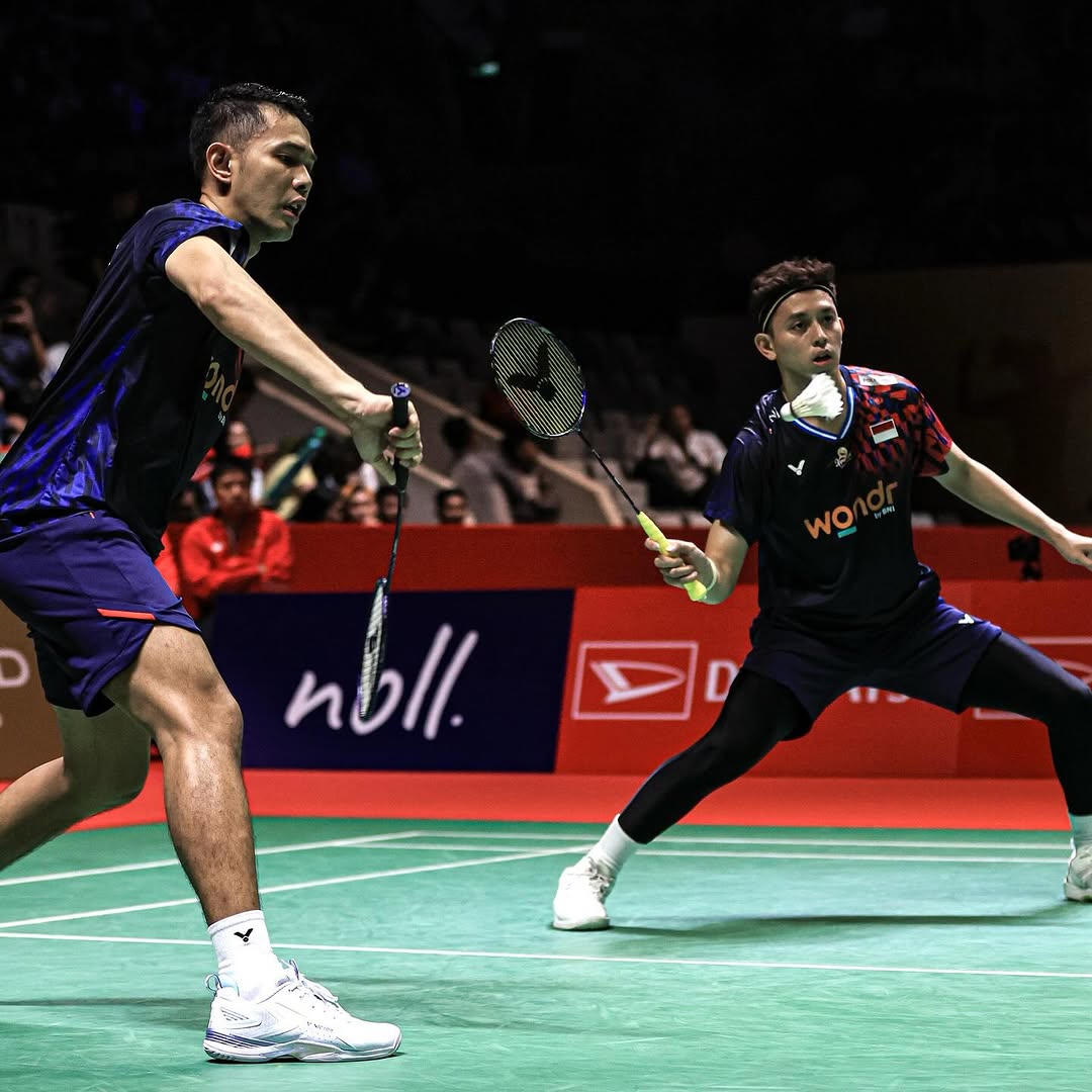 Fajar Alfian dan Muhammad Rian Ardianto di Final Daihatsu Indonesia Masters 2025 (victorsport_official)