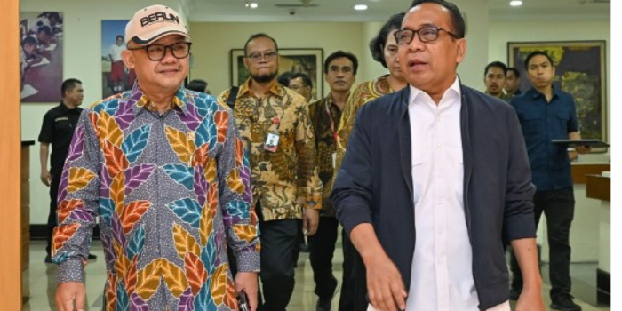 Menko PMK, Pratikno, dan MENDIKDASMEN, Abdul Mu