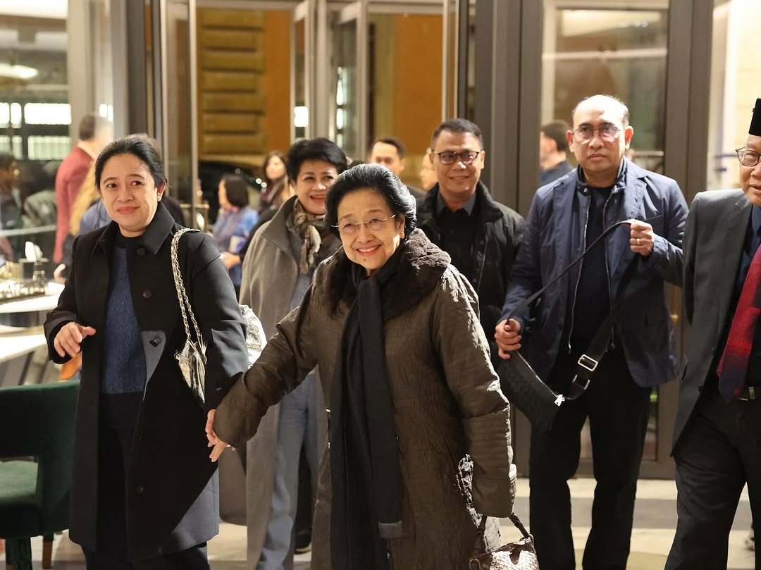 Presiden Ke-5 RI deserta Ketua DPR RI tiba di Vatikan (bumegabercerita).