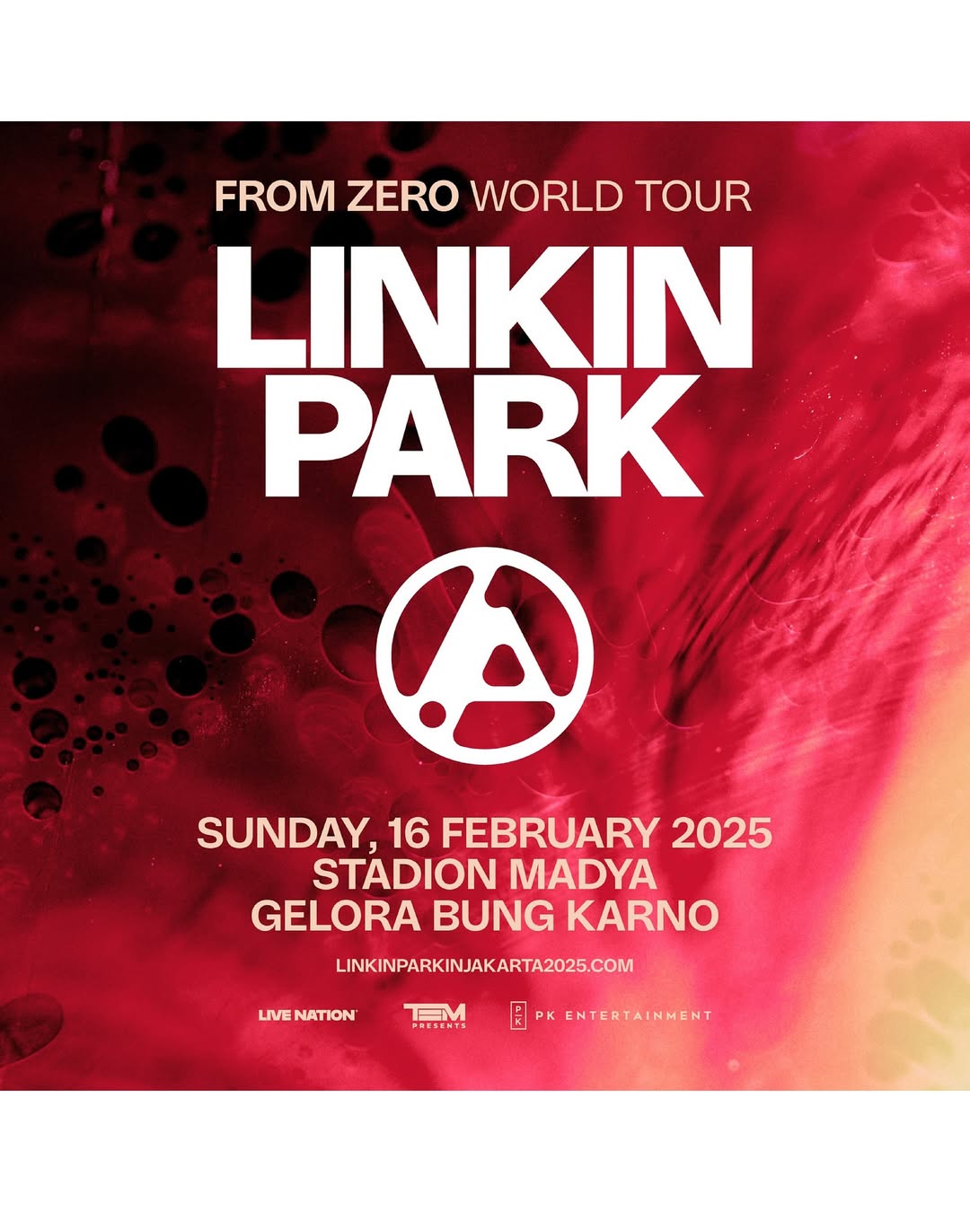 Poster konser Linkin Park. (linkinparkinjakarta2025.com)