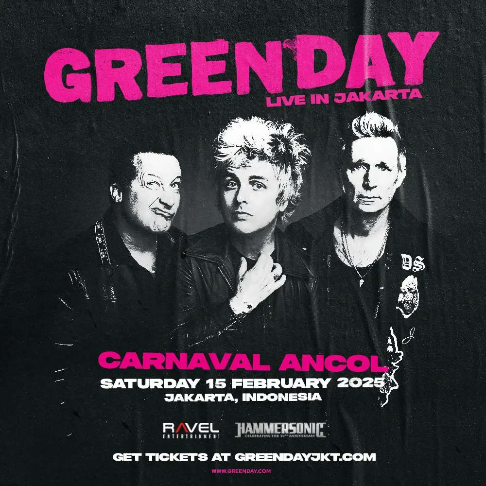 Poster konser Green Day di Jakarta. (greendayjkt.com)