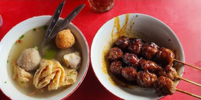 Beberapa menu dari Bakso President. (Fachrul Kardiman)