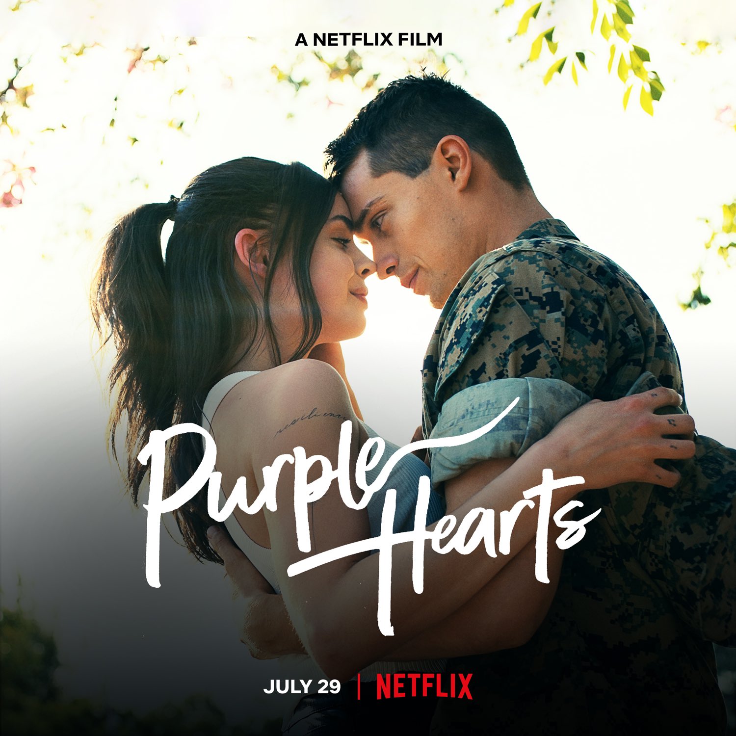 Poster film Purple Hearts (2022) (imdb)