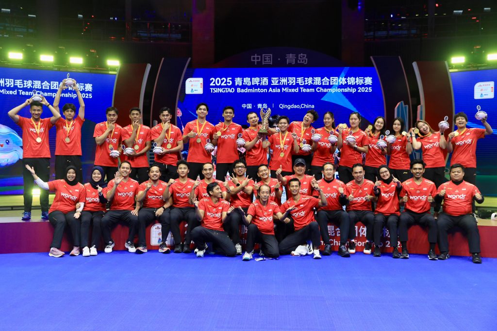 Indonesia meraih kejuaraan Badminton Asia Mixed Team Championship 2025 di China dengan skor akhir 2-1 (DOK. PBSI)