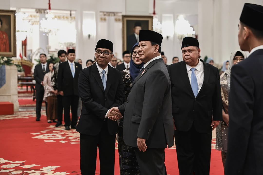 Presiden resmi melantik beberapa pejabat negara baru. (prabowo)