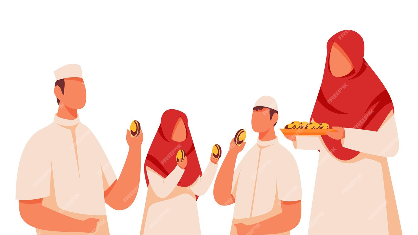 Ilustrasi berbuka puasa bersama keluarga. (freepik.com)