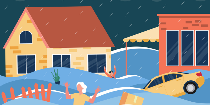 Ilustrasi banjir (pch.vector).