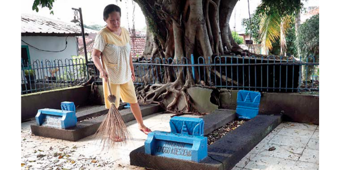 TERAWAT: Makam Mbah Honggo di kawasan Kajoetangan Heritage ditetapkan sebagai cagar budaya sejak 2021. Mbah Honggo merupakan salah satu panglima perang pangeran Diponegoro.