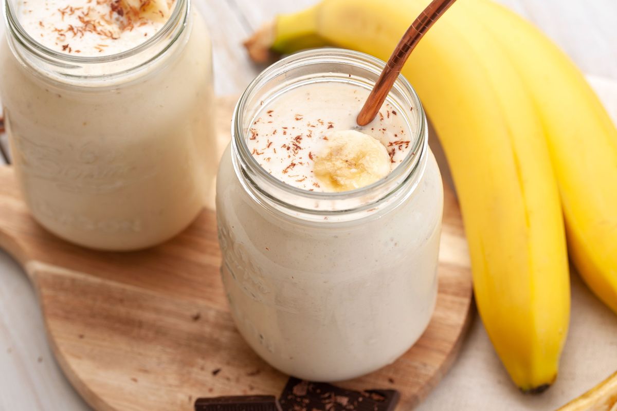 Ilustrasi Smoothie Pisang dan Susu. (Kompas.com)