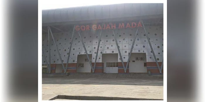 SEMAKIN SIAP: Penampakan GOR Gajah Mada seusai dilakukan perbaikan sejak beberapa bulan yang lalu.