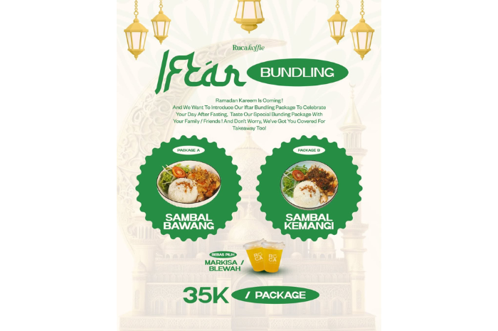 Paket berbuka. Ruca Koffie (Instagram/@rucakoffie)