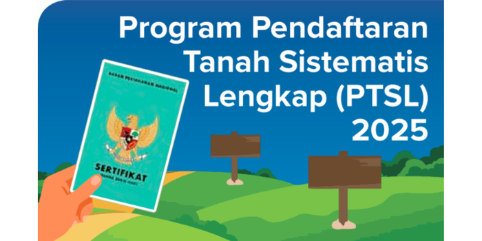 Grafis program Pendaftaran Tanah Sistemaris Lengkap di Malang Raya tahun 2025.