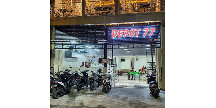 Tampak depan Depot 77 di Sawojajar Malang. (Google: Syeefaputri Indayana)