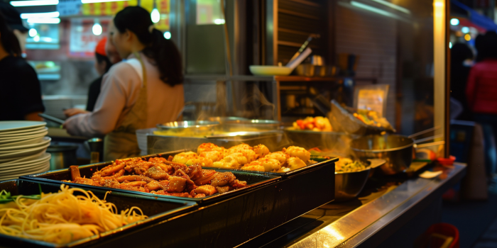 Ilustrasi street food saat ngabuburit (freepik).