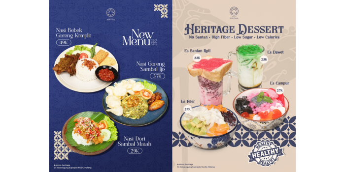 Poster menu yang ada di Zocco Heritage. (Instagram: zocco_heritage)