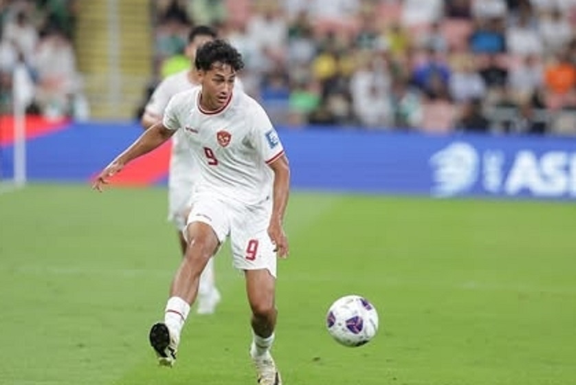 UJUNG TOMBAK: Rafael Struick diharapkan bisa mencetak gol saat melawan Australia, sore ini.