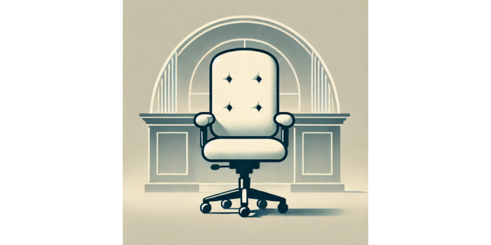 Ilustrasi kursi kosong (Artificial Intelligence Chat GPT).