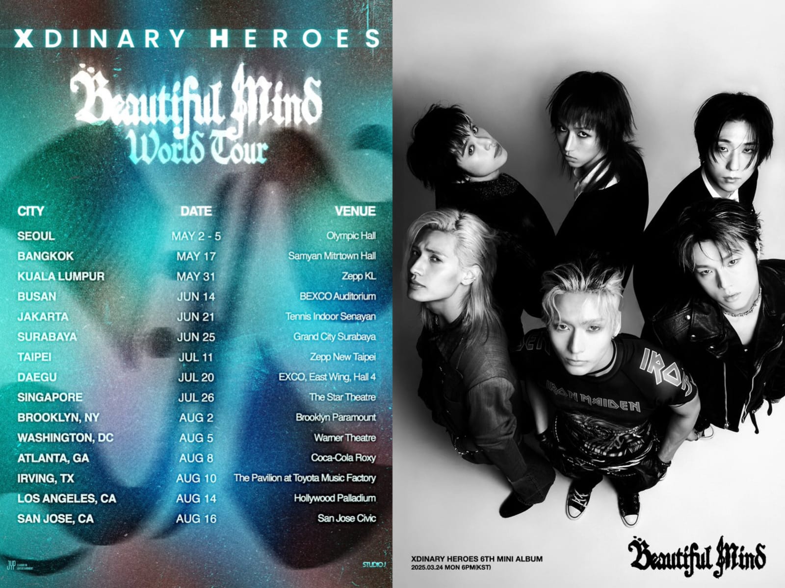 Jadwal Tur Dunia Xdinary Heroes (X @XH_Official)