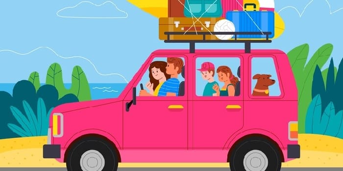 Ilustrasi mudik lebaran (Freepik.com)