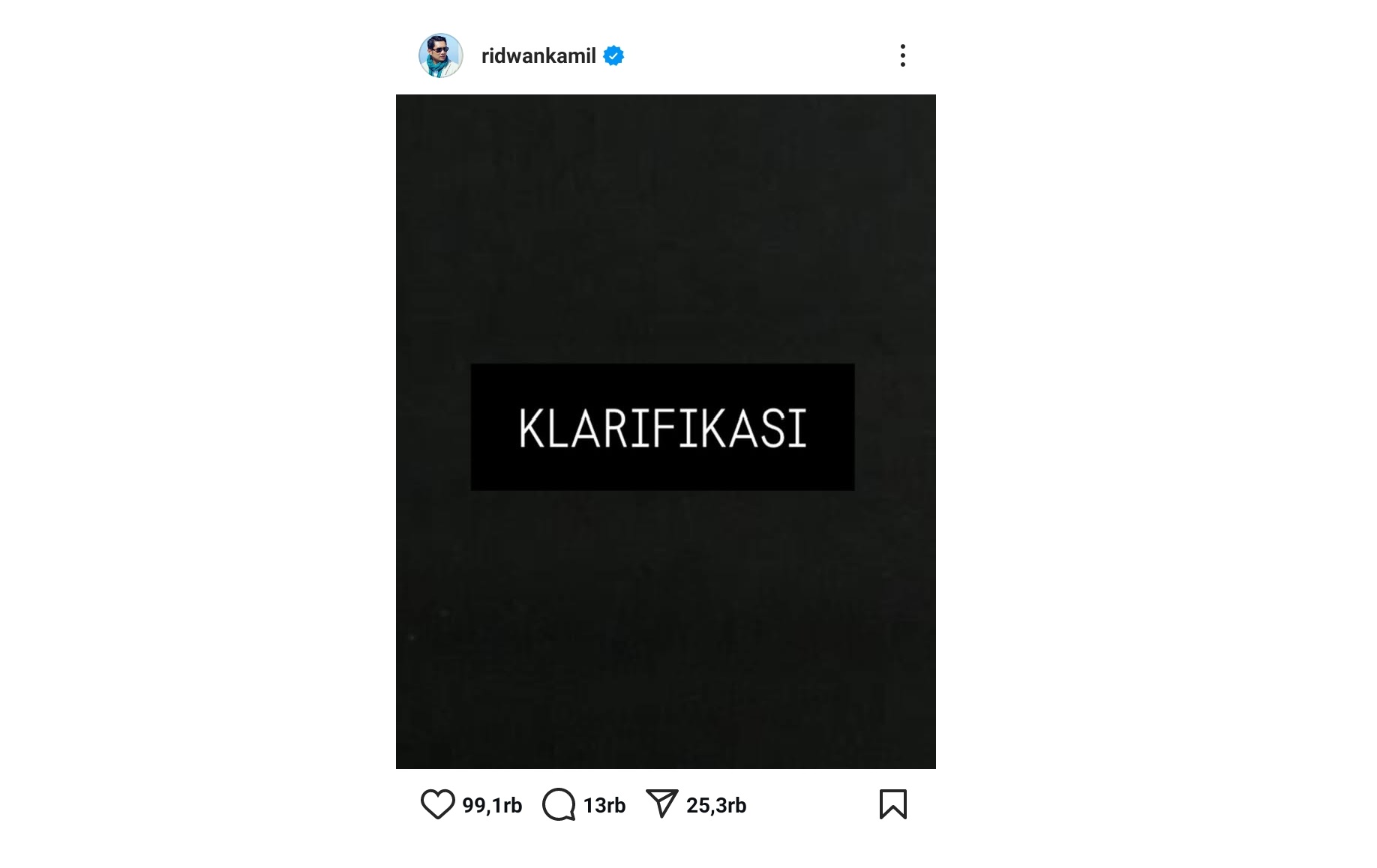 MENJAWAB: Klarifikasi Ridwan Kamil atas isu perselingkuhan yang dihembuskan Lisa Mariana.