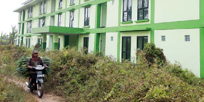 BAKAL JADI ASRAMA: Rusunawa Dinas Pendidikan dan Kebudayaan di Jalan Raya Tlogowaru, Kecamatan Kedungkandang, Kota Malang diusulkan menjadi asrama sekolah rakyat.