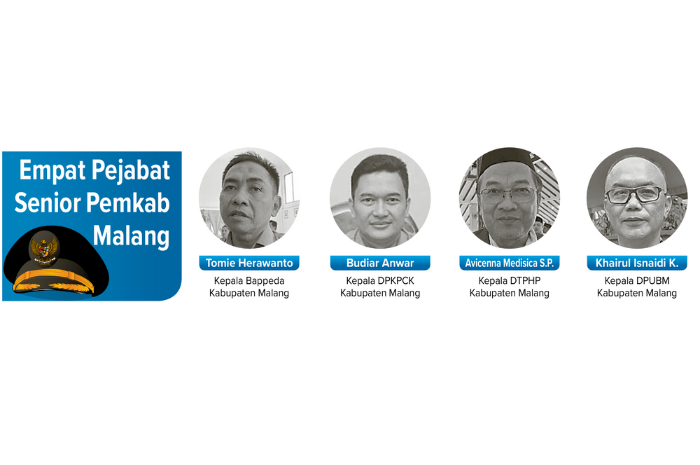 Grafis nama-nama yang diisukan sebagai calon Plt Sekda Kabupaten Malang.