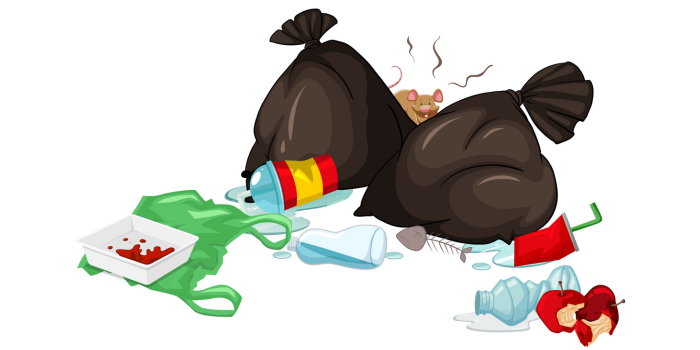 Ilustrasi sampah berserakan. (Freepik)