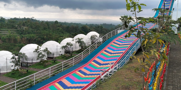 Seluncuran di Wisata Malang Dreamland (Muhamat Cahyo).