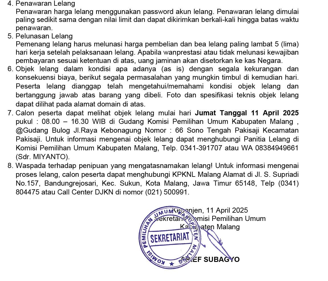 KPU Kabupaten Malang
