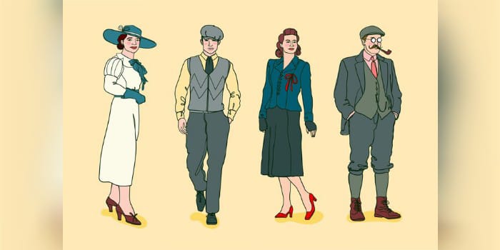 Ilustrasi gaya vintage (sumber foto: freepik)