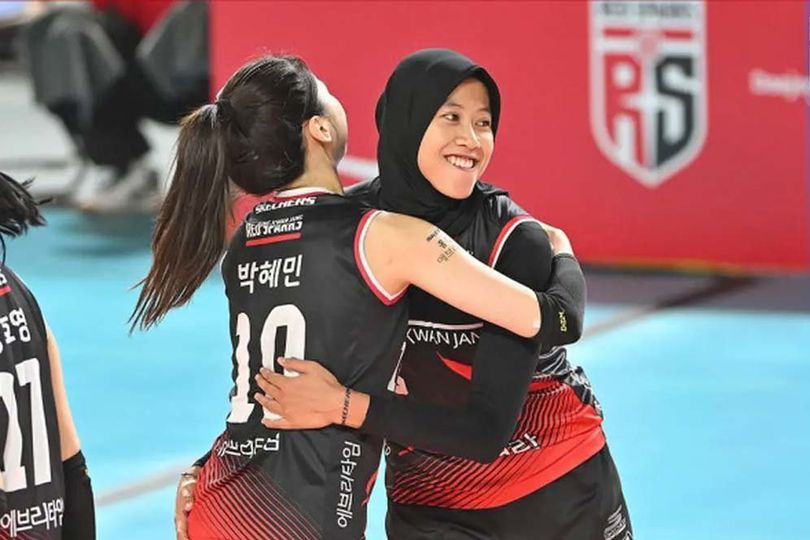 Megawati, sang bintang voli nasional resmi tak lanjutkan kontrak dengan red sparks untuk rawat ibunya. (Daejeon JungKwanJang Red Sparks)