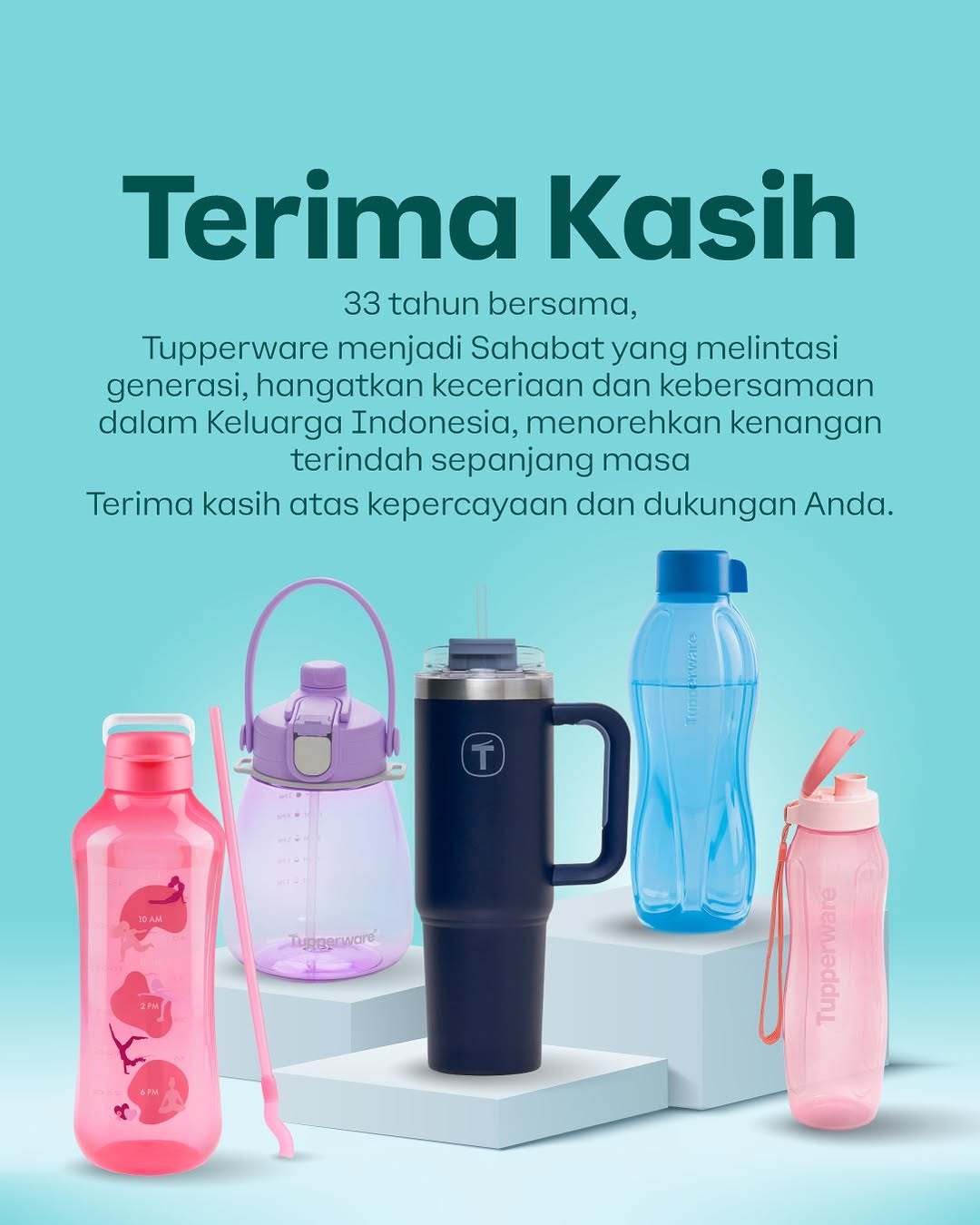 Ucapan terakhir Tupperware kepada Konsumen yang Sudah menemani 33 tahun (tupperwareid).