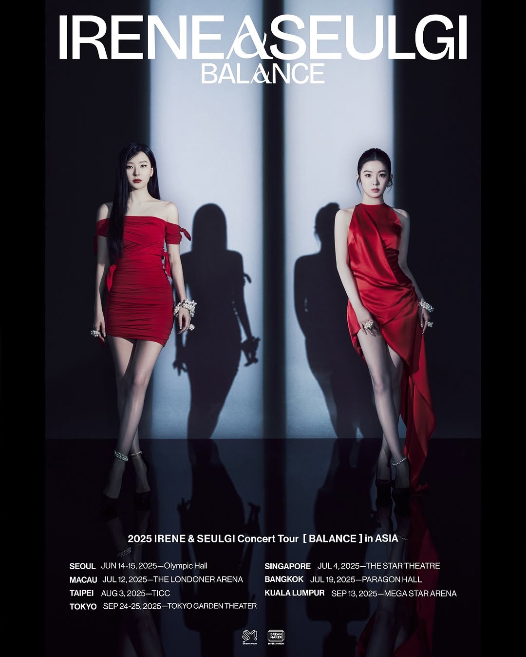 Resmi Irene dan Seulgi tour konser ASIA 2025 (redvelvet.smtown).