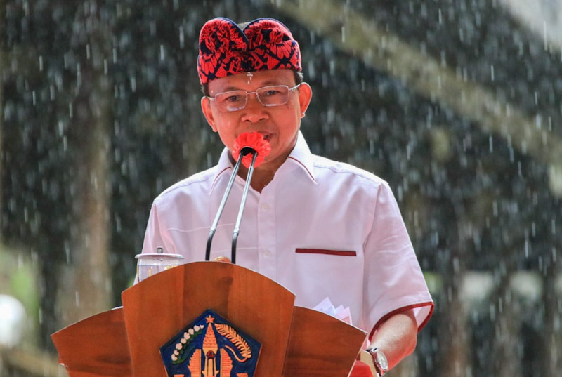 Gubernur Bali Wayan Koster sampaikan komitmen untuk menjaga kelestarian budaya Bali. (redaksi9.com)