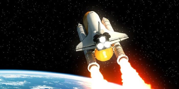 Ilustrasi roket perjalanan luar angkasa (Freepik.com)