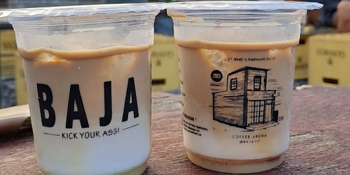 Foto salah satu menu minuman di cafe Baja.co