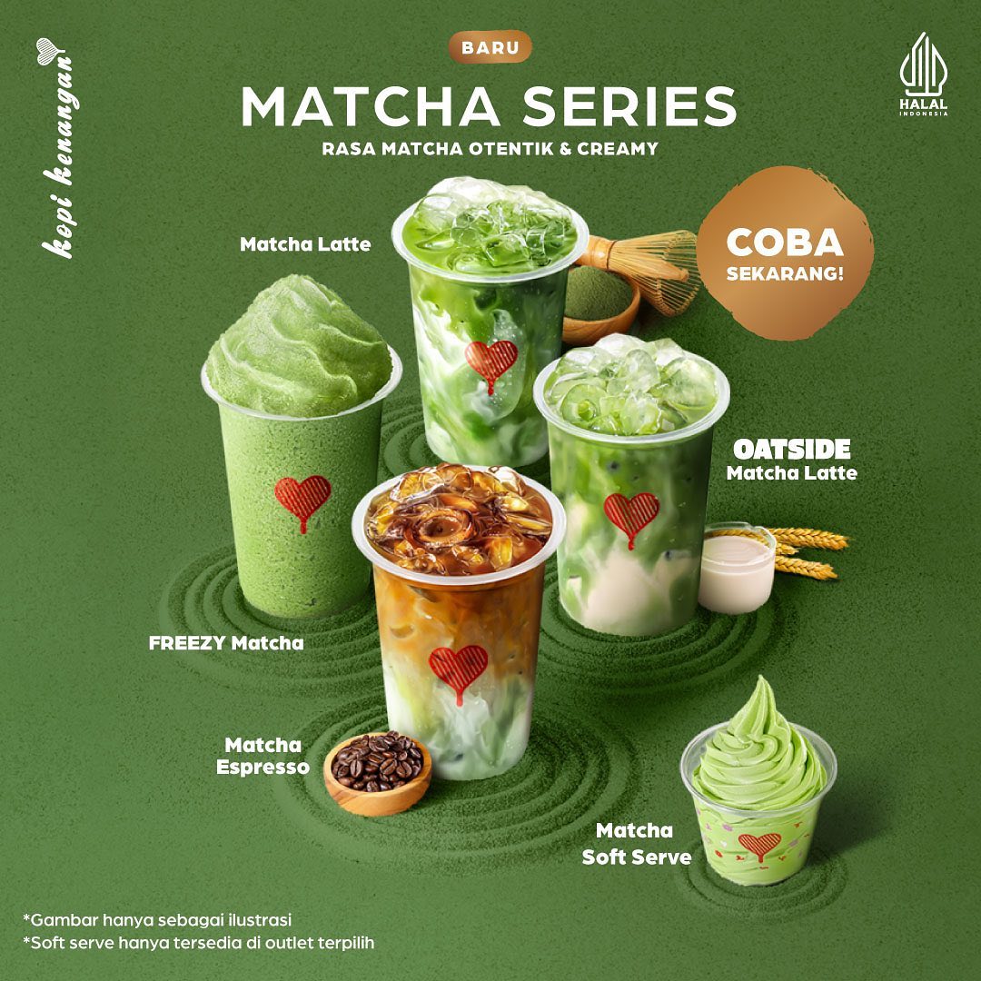 Kopi Kenangan Varian Matcha Series (Instagram @kopikenangan.id)