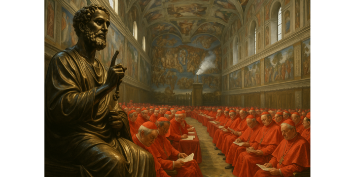 The election of Pope (Ilustration).
