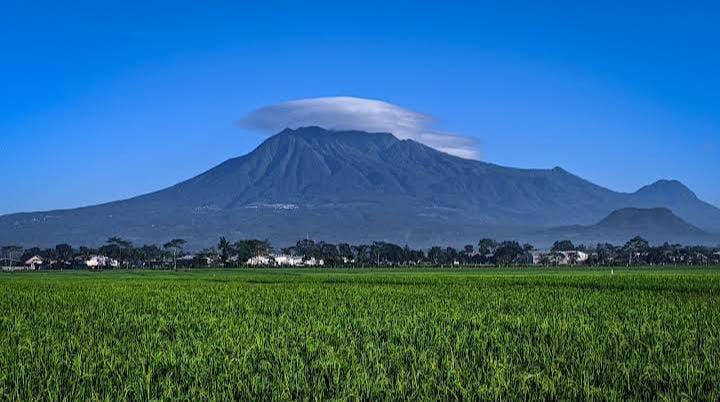 Gunung Kawi tampak jauh. (Satria Adiwira)