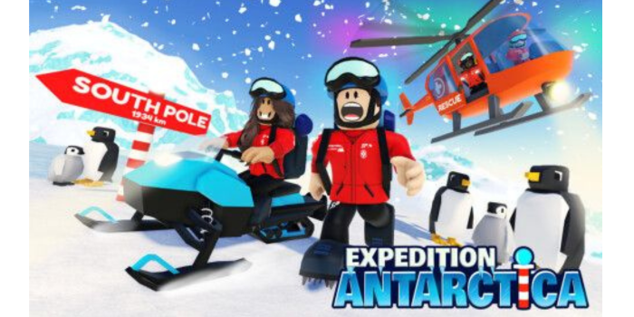 Permainan Expedition Antarctica di Roblox.