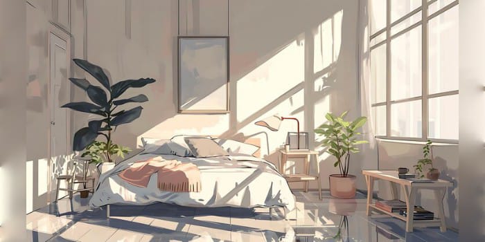 Ilustrasi Kamar Estetik (sumber foto: freepik)